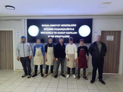 Bursa'da yabancı uyruklu ka&ccedil;ak iş&ccedil;iler yakalandı 