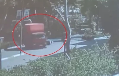 Bursa'da yaşanan kaza kameralara bu şekilde yansıdı