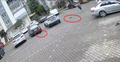 Bursa'da yavru kediler, &ouml;nlerine kattıkları kadını evine kadar kovaladı