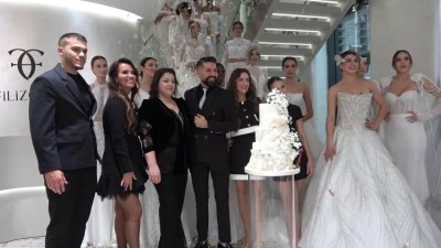 Bursa'da yeni sezon gelinlikler tanıtıldı