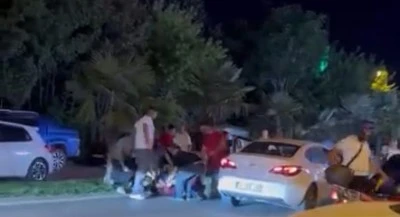 Bursa'da yumrukların konuştuğu gece