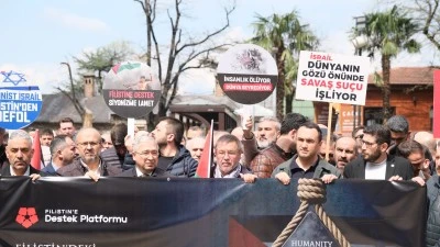 Bursa'dan Filistin i&ccedil;in g&uuml;&ccedil;l&uuml; mesaj: 'Bu esarete boyun eğmeyeceğiz'