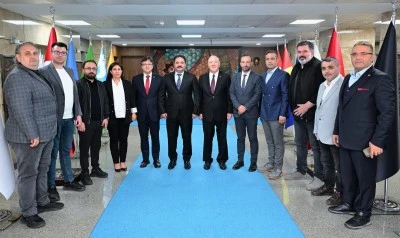 Bursa Gazeteciler Cemiyeti'nden, İl Emniyet M&uuml;d&uuml;r&uuml; Kadir G&ouml;kce'ye ziyaret 