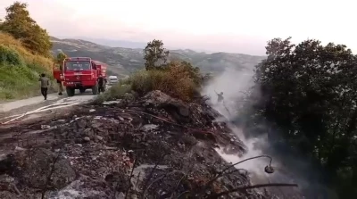 Bursa Gemlik'de yangın