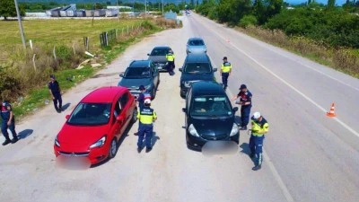 Bursa jandarmadan dron destekli denetim