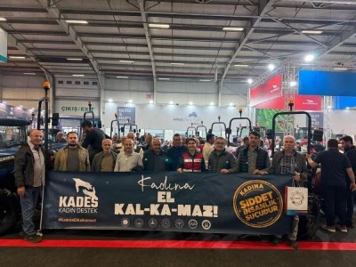 Bursa jandarmadan 'Kadına El Kalkamaz' pankartı 