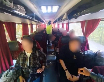 Bursa jandarmadan okul servislerine denetim