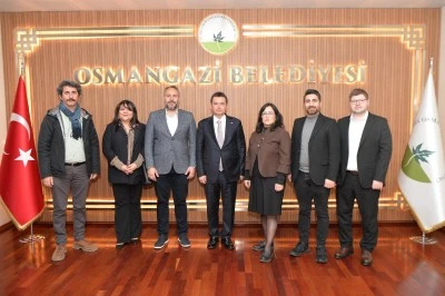 Bursa Mimarlar Odası'ndan, Osmangazi Belediye Başkanı Aydın'a ziyaret
