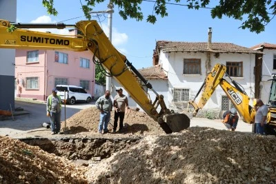 Bursa Nil&uuml;fer'de altyapı &ccedil;alışmaları 