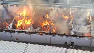 Bursa Nil&uuml;fer'de fabrika yangını