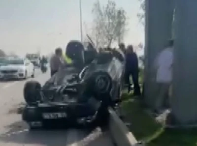 Bursa Nil&uuml;fer'de korkun&ccedil; kaza