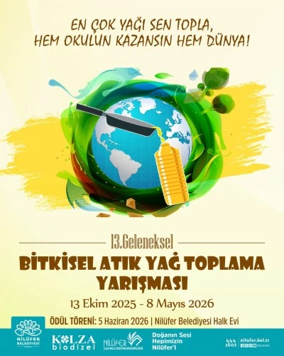 Bursa Nil&uuml;fer'de &ouml;ğrenciler &ccedil;evre i&ccedil;in yarışacak