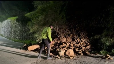 Bursa Nil&uuml;fer'de toprak kayması