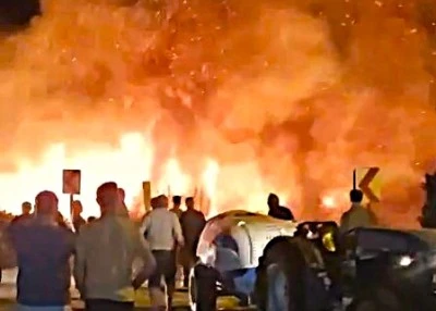 Bursa'nın İznik il&ccedil;esinde meyve bah&ccedil;esi alevlere teslim oldu