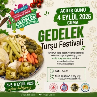 Bursa'nın meşhur Gedelek Turşu Festivali başlıyor