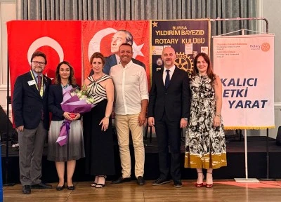 Bursa'nın &ouml;nde gelen STK'sı Yıldırım Bayezid Rotary'de g&ouml;rev değişimi 