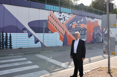 Bursa&rsquo;nın Turizm Haritası Duvarlarda Canlanıyor