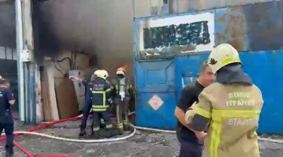 Bursa Osmangazi'de panik yaratan yangın