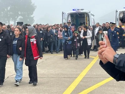 Bursa şehitlerine sis engeli