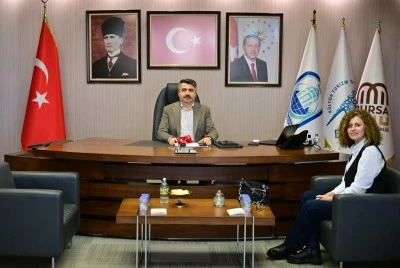 Bursa tenisi ve Yıldırım Belediyesi arasında iş birliği g&ouml;r&uuml;şmesi 