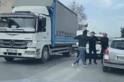 Bursa trafiğinde sinirler gerildi