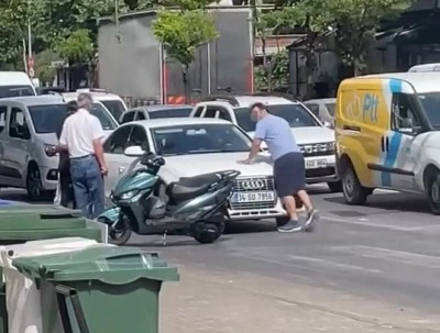Bursa trafiğinde tartışmalı dakikalar!