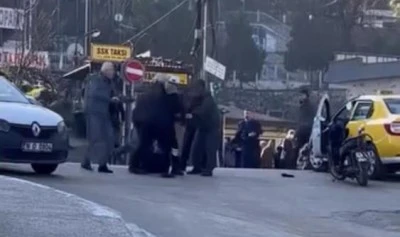 Bursa trafiğinde tekme tokatlı kavga