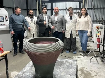 Bursa Uludağ &Uuml;niversitesi 3D beton yazıcı ile 3 g&uuml;nde 300 metrekarelik ev yapacak