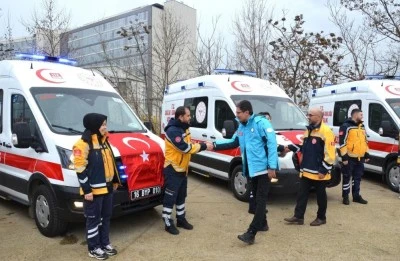 Bursa'ya 17 yeni 112 acil ambulansı