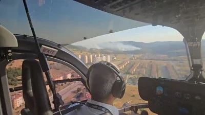Bursa yangını devam ediyor! Havadan g&ouml;r&uuml;nt&uuml;ler