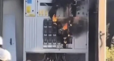 Bursa Yıldırım'da trafo yangını
