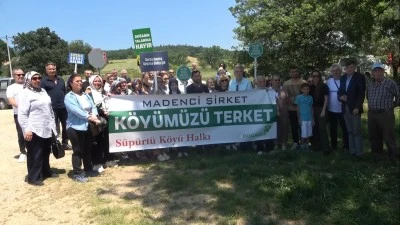 Bursalı &ccedil;evreciler İneg&ouml;l'deki maden faaliyetlerini protesto etti