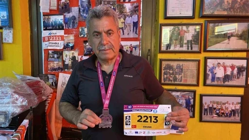 Bursalı esnaf yarı maratonda T&uuml;rkiye&rsquo;yi temsil etti