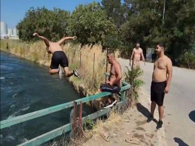 Bursalılar yaşanan sıcaklık karşısında tehlikeye atladılar