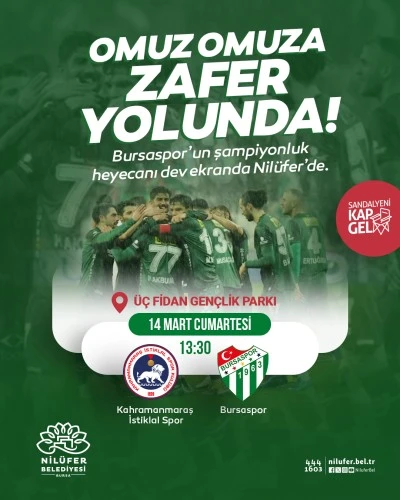 Bursaspor&rsquo;un ma&ccedil; heyecanı Nil&uuml;fer&rsquo;de yaşanacak