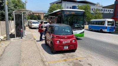 BURULAŞ ekiplerinden kent i&ccedil;i otob&uuml;slere sıkı denetim
