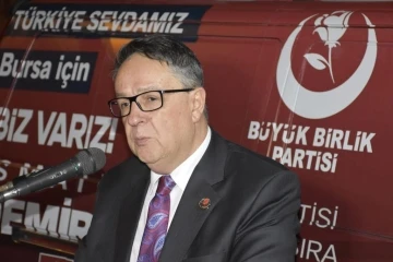 B&uuml;y&uuml;k Birlik Partisi Bursa se&ccedil;im b&uuml;rosu a&ccedil;ıldı