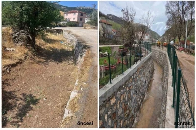 B&uuml;y&uuml;kşehir&rsquo;den G&uuml;rsu&rsquo;da dere ıslahı ve kanalizasyon hatları tamamlandı