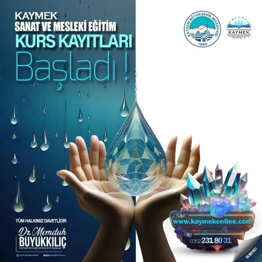B&uuml;y&uuml;kşehir KAYMEK&rsquo;in sanat ve mesleki eğitim kurs kayıtları başladı
