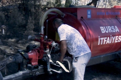 B&uuml;y&uuml;kşehir Tankerleri ile Orman Yangınlarına Anında M&uuml;dahale