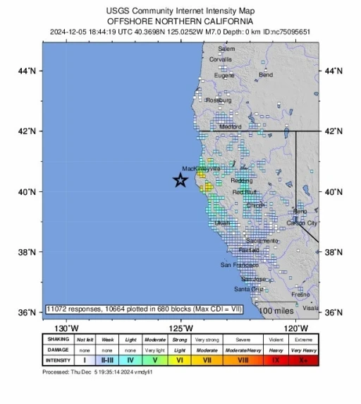 California a&ccedil;ıklarında 7.0 b&uuml;y&uuml;kl&uuml;ğ&uuml;nde deprem: Tsunami uyarısı yapıldı
