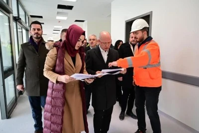 &Ccedil;alışmaların devam ettiği Bursa Ali Osman S&ouml;nmez Devlet Hastanesi'nde son durum! 