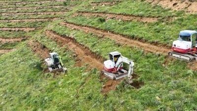 &Ccedil;amardı&rsquo;da 227 hektarlık alanda ağa&ccedil;landırma yapıldı
