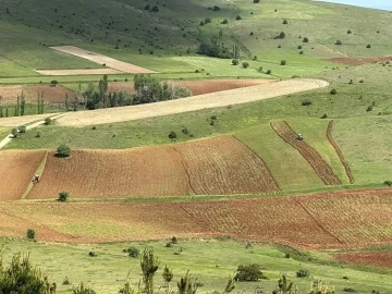&Ccedil;amoluk il&ccedil;esinde atıl araziler tarıma kazandırılıyor
