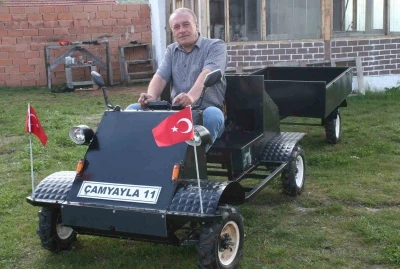 &Ccedil;amyayla K&ouml;y&uuml;&rsquo;n&uuml;n ilk yerli ve milli arazi aracı
