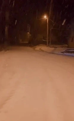 &Ccedil;anakkale&rsquo;de kar yağışı etkili oluyor
