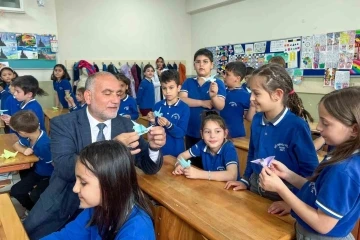 Canik&rsquo;te turna kuşları &rsquo;&ouml;zg&uuml;r Filistin&rsquo; i&ccedil;in u&ccedil;tu
