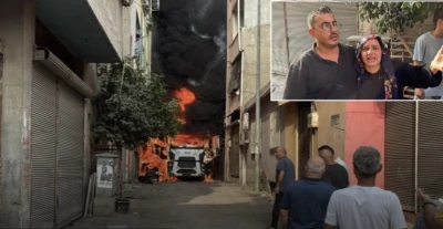 &Ccedil;ay i&ccedil;meye gittiler, yangın &ccedil;ıktı