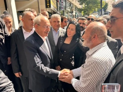 CHP Genel Başkanı Kılı&ccedil;daroğlu, Ankara'da esnafı ziyaret etti