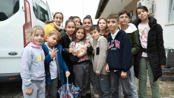 &Ccedil;ocuklar ile belediye el ele kedilere umut oluyor
